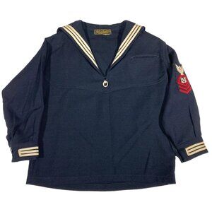 US Navy Sailor Uniform Children Size Vintage Cracker Jack Shirt Pullover 40s 50s